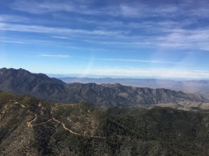 The mountains on the way to Laughlin AZ from our R44